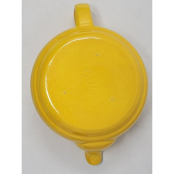 Vintage Yellow Ceramic Teapot W Lid & Coffee/Tea Cup Yellow/White Single Serve - Picture 9 of 16